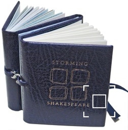 Exterior view of front of book.